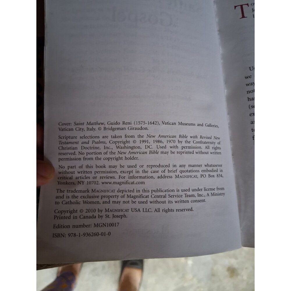 Praying with Saint Matthew's Gospel: Daily Reflections Paperback Book Bible - Picture 3 of 4